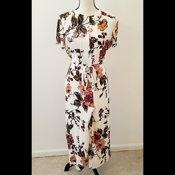 Three Bird Nest Pants - Three Bird Nest Boho Floral Tie Jumpsuit